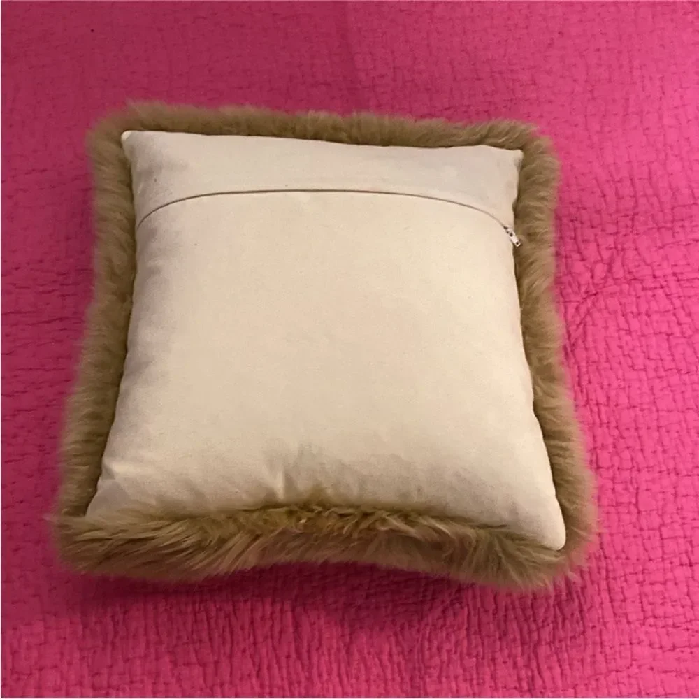 Williams Sonoma lamb Fur Pillow - Beige